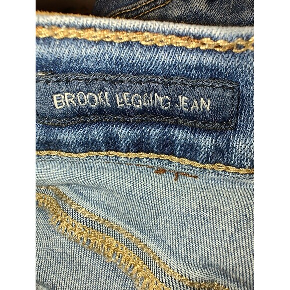 Lucky Brand Brooke Legging Jeans Womens 2 26 Ankle Distressed Blue Stretch Denim - Picture 5 of 15